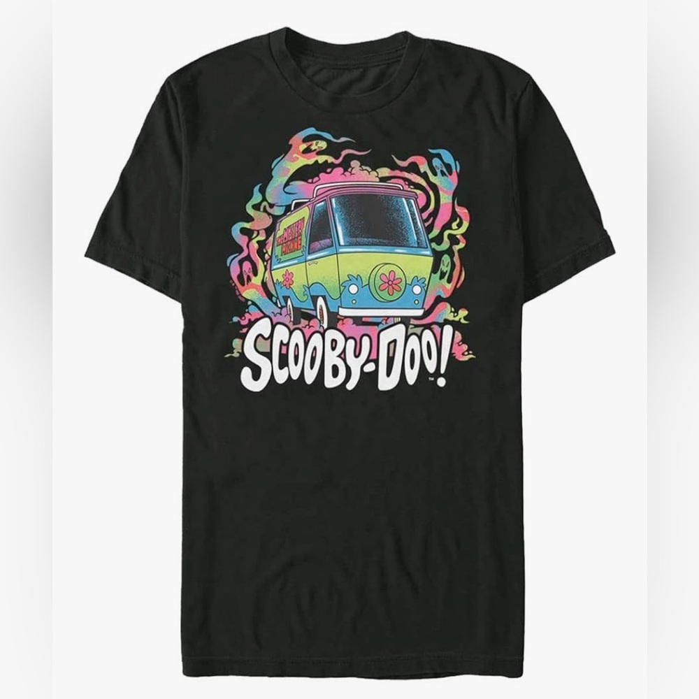 SCOOBY-DOO | Black Graphic Ghost Mist Tee